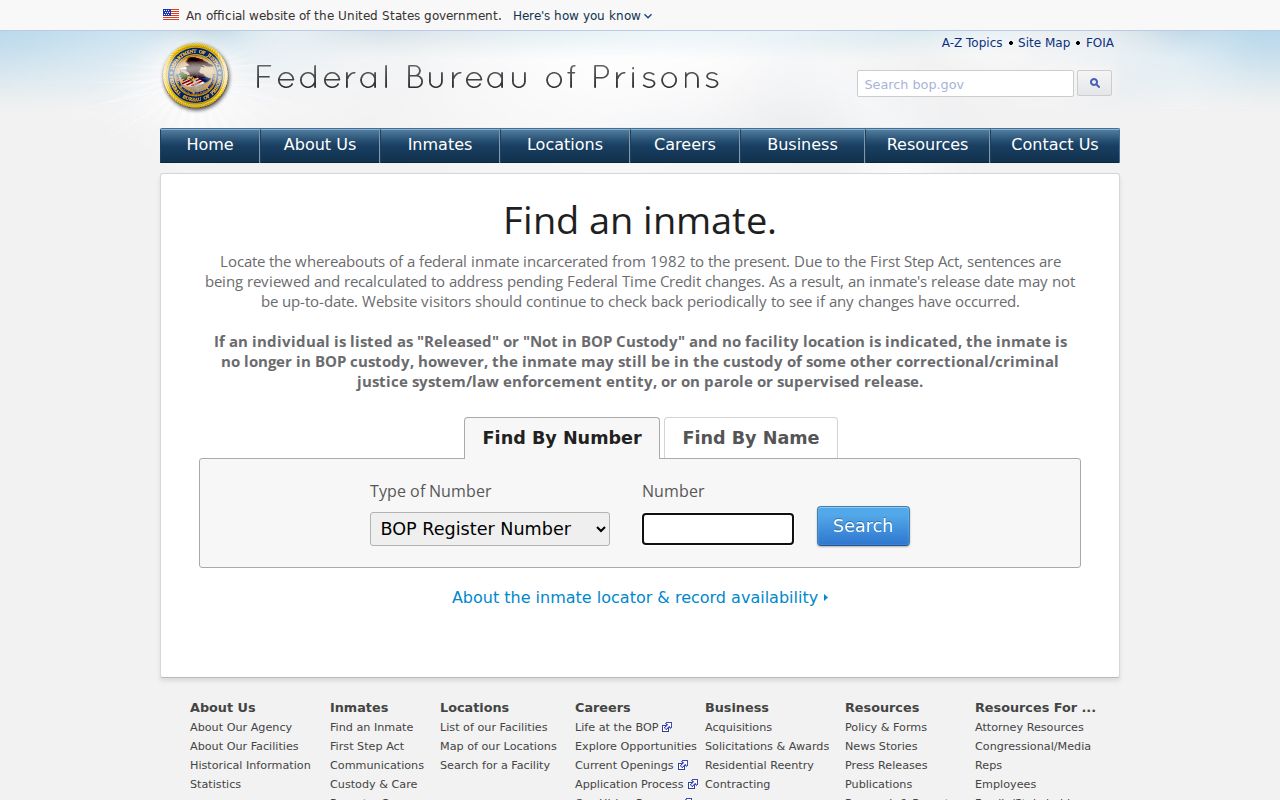 Victoria County criminal records and federal inmate locator interface