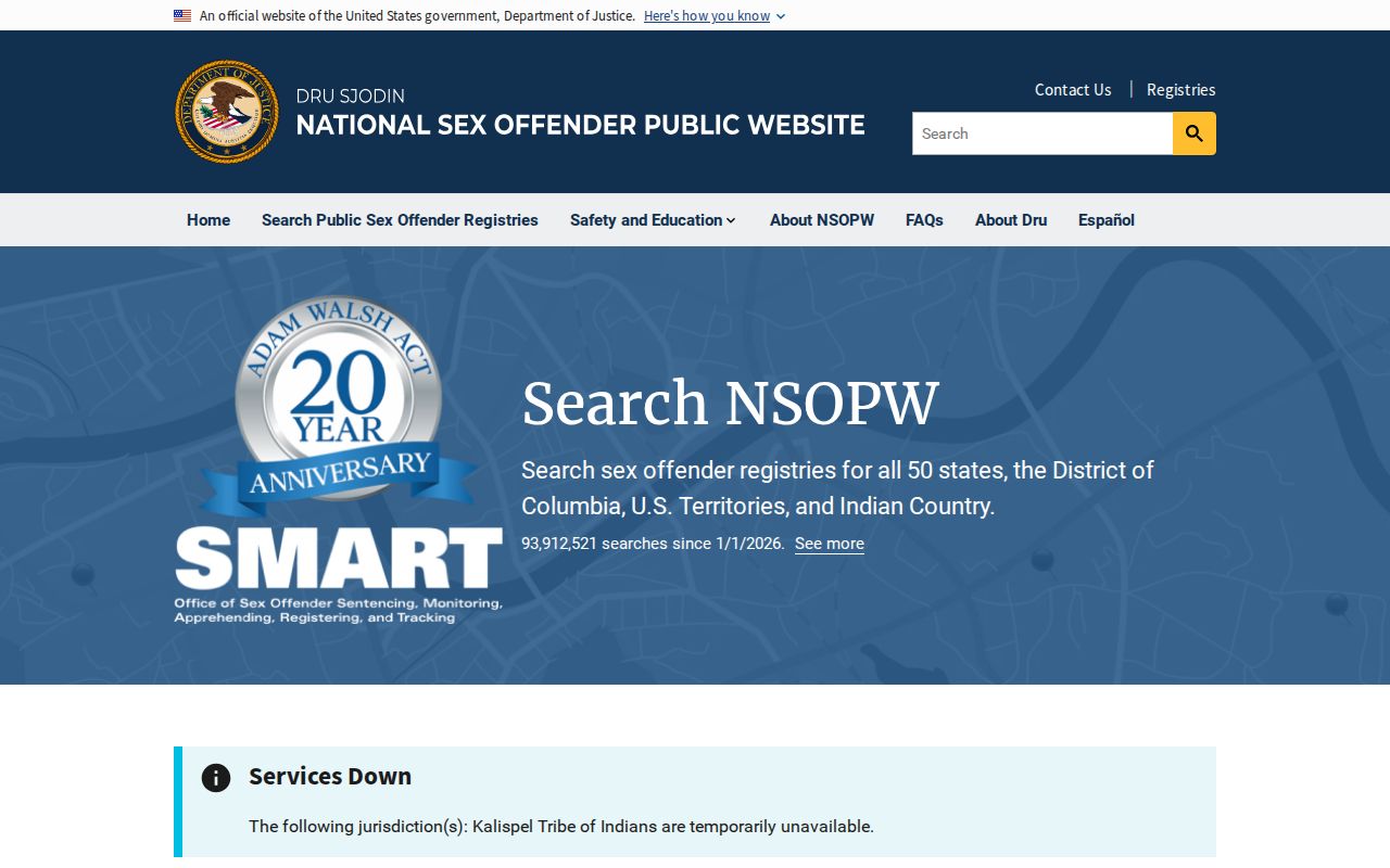 Victoria County sex offender lookup through the NSOPW national search